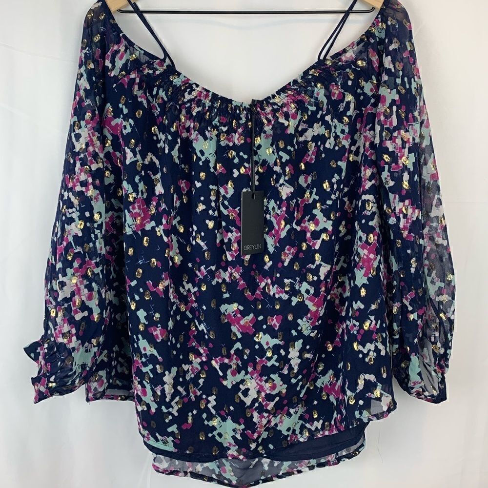 Women’s Greylin Off Shoulder Blouse Size Large NWT